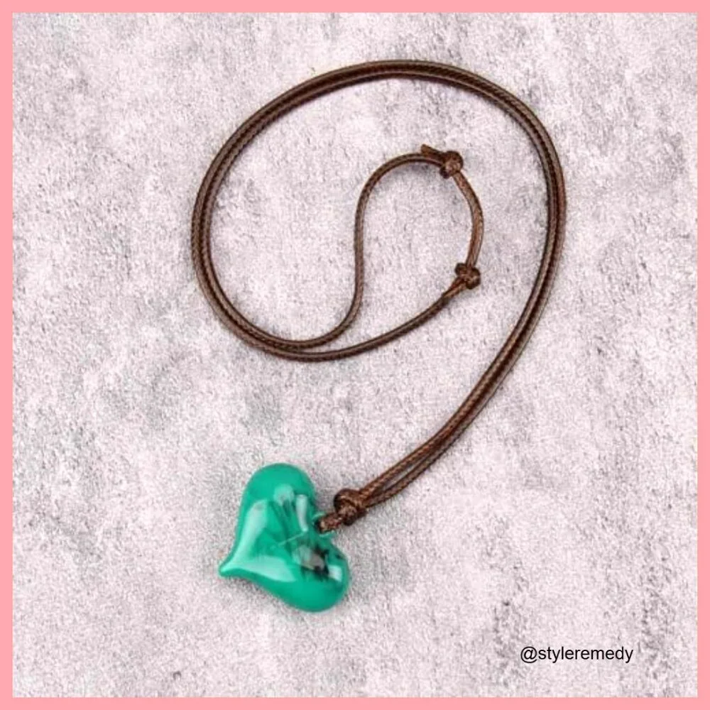 Faux Leather Long Pendant Choker Necklace Bohemian Layered Jewelry - Picture 4 of 7